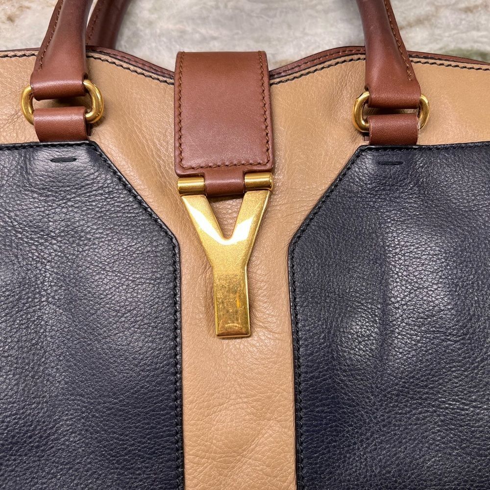 Ysl Color Block Cabas Chyc Handbag - image 8
